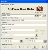 MyPhone Book Dialer screenshot